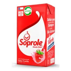 Leche con Sabor a Frutilla